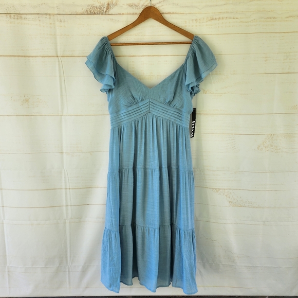 Trixxi Blue Midi Dress - Picture 9 of 10